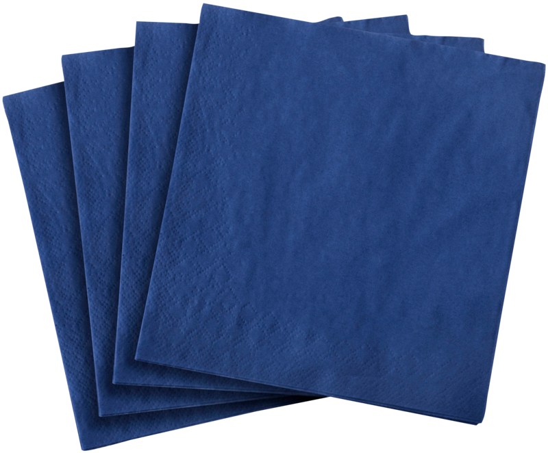 Servetten 40x40cm 3-lg ROYAL BLUE 250st