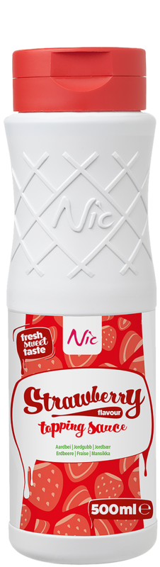 NIC Topping Aardbei 500ml