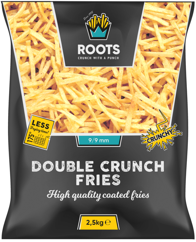 ROOTS Double Crunch Fries 9/9 Halal DV 4x2,5kg