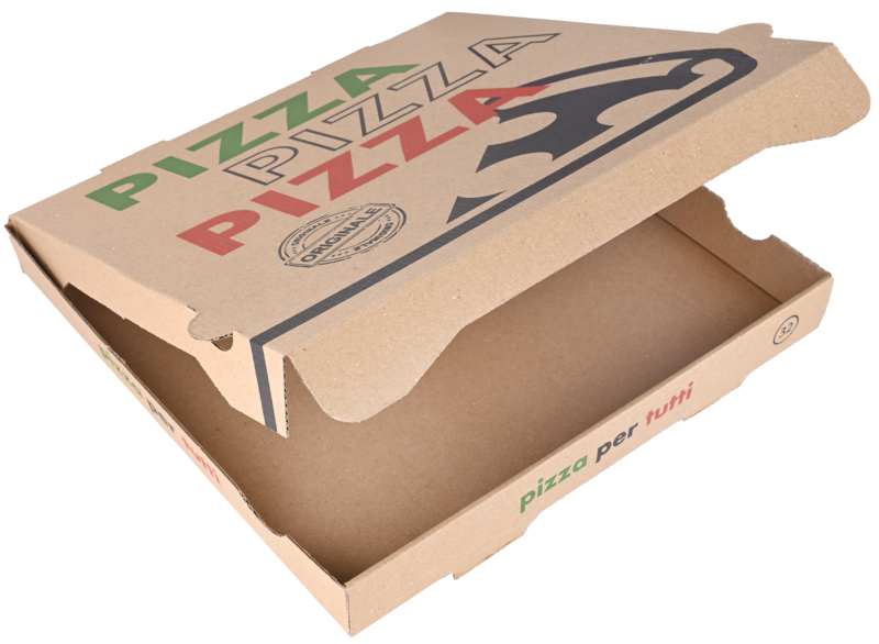 D.P. Pizzabox Italia 32x32x4cm Kraft/Kraft Bruin 100st