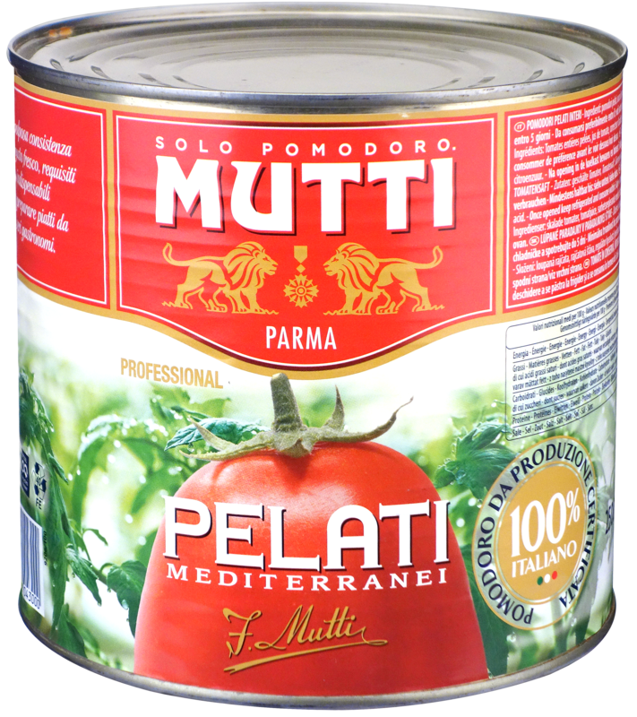 MUTTI Gepelde Tomaten Italiaans Mediterranei 2650ml