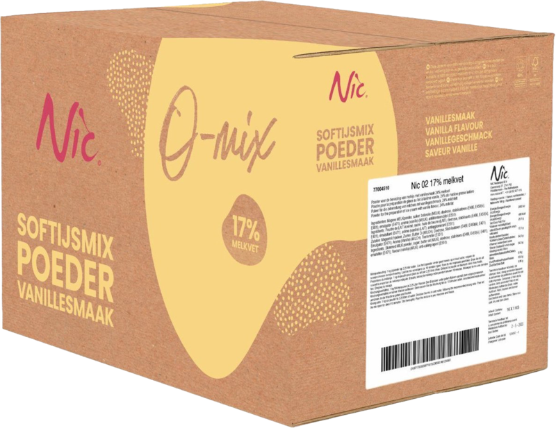 Frisiana IJsmix Poeder 17% melkvet O1 (14x1kg)
