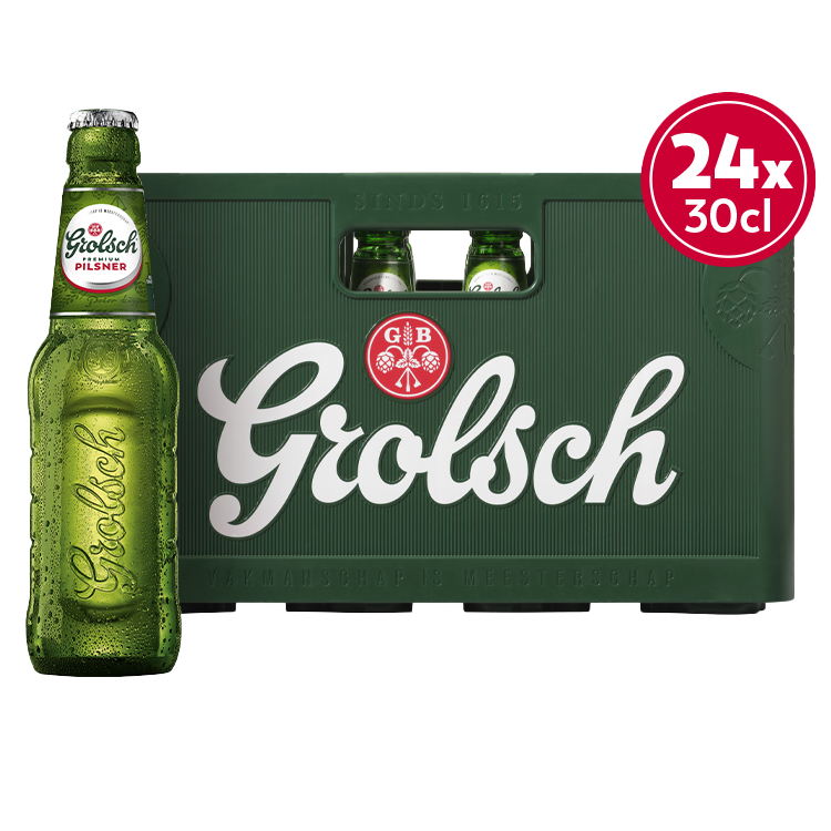 Grolsch Pijpjes 5% KRAT 24x0,30L