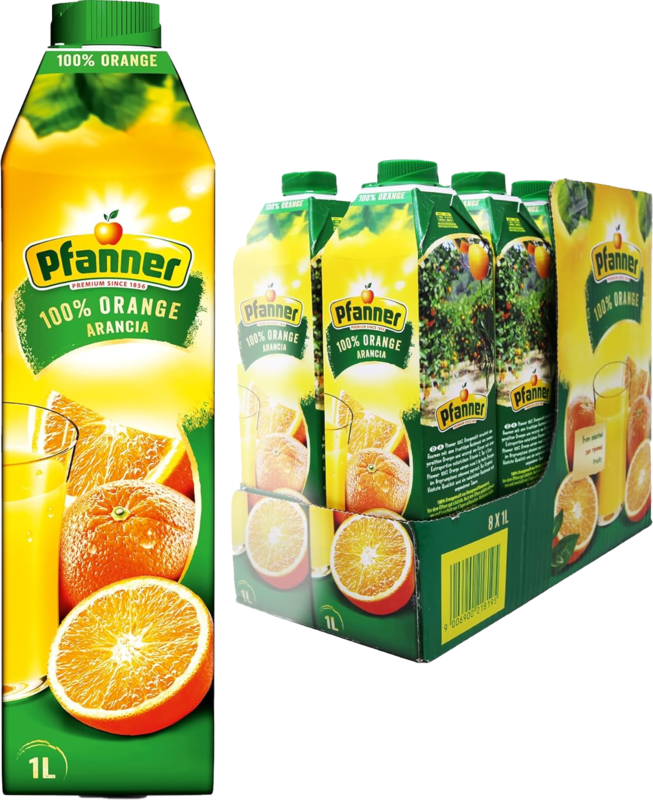 PFANNER Sinaasappelsap 100% 1L